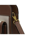 Mini Two-Tone Canvas And Leather Pocket Bag Natural Malt Brown - BURBERRY - BALAAN 5