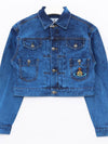 Marlene Crop Top Denim Jacket Blue - VIVIENNE WESTWOOD - BALAAN 4