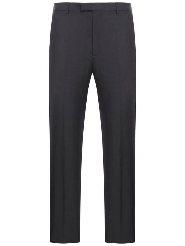 Wool Blend Straight Pants Black - GUCCI - BALAAN 2