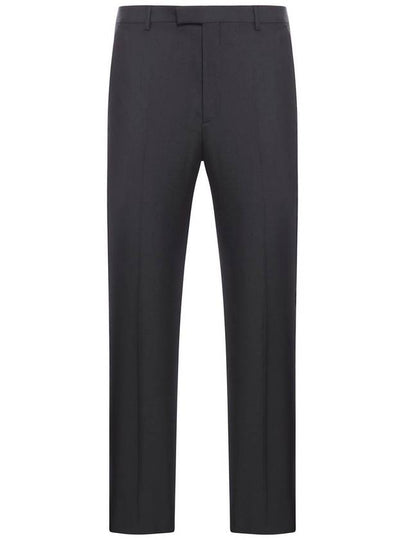 Wool Blend Straight Pants Black - GUCCI - BALAAN 2