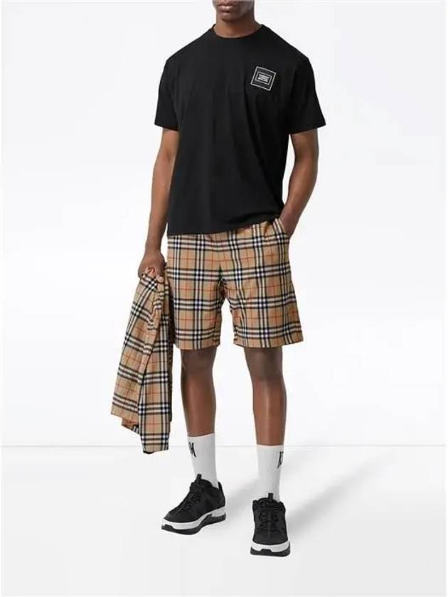 Vintage Check Technical Twill Shorts Beige - BURBERRY - BALAAN 3