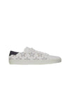 Star Patch Low Top Sneakers Black White - SAINT LAURENT - BALAAN 3