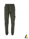 Stretch Cotton Cargo Straight Pants Green - STONE ISLAND - BALAAN 2