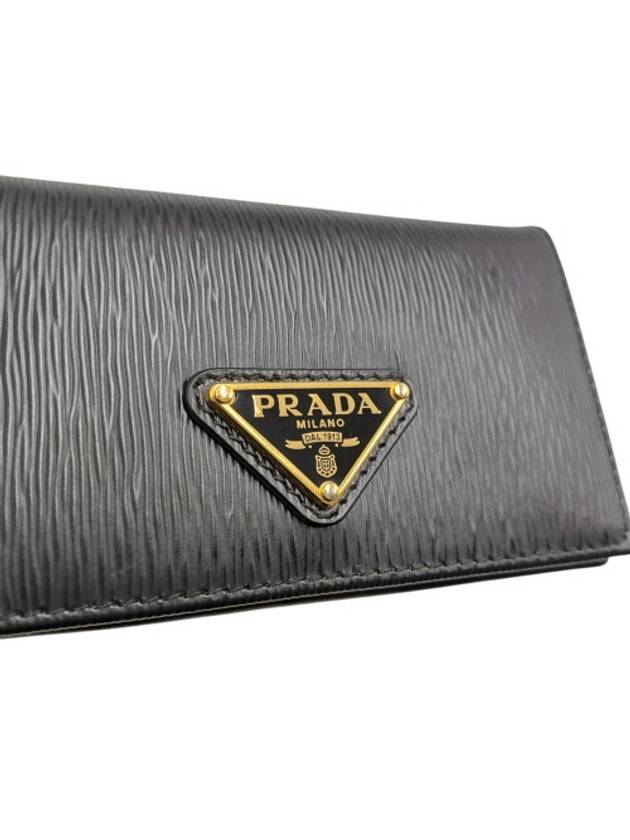 1MC122 Vitello Move gold triangle logo card wallet - PRADA - BALAAN 7