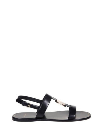 Capri Leather Nappa Sandals Black - SALVATORE FERRAGAMO - BALAAN 1