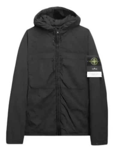 Comfort Tech Composite Light Hooded Jacket Black - STONE ISLAND - BALAAN 1