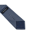 Ferragamo Men's Bear Print Silk Tie 35 0843 NAVY LOGHI E ANIMALI 0759101 - SALVATORE FERRAGAMO - BALAAN 6