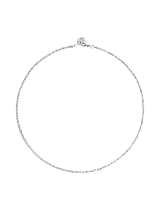 women's necklace Moonlight layered chain necklace silver layered snowflake glitter chain necklace 4N02 - POPPI - BALAAN 1