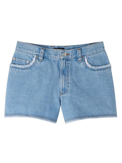 Mid-Thigh Denim Shorts Pale Blue - A.P.C. - BALAAN 2