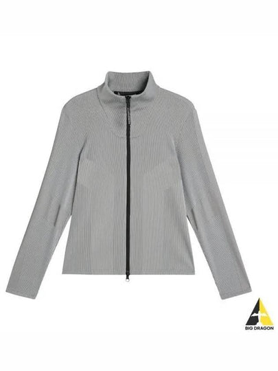 Slot Full Zip Mid Layer Zip Up Jacket Grey Melange - J.LINDEBERG - BALAAN 2