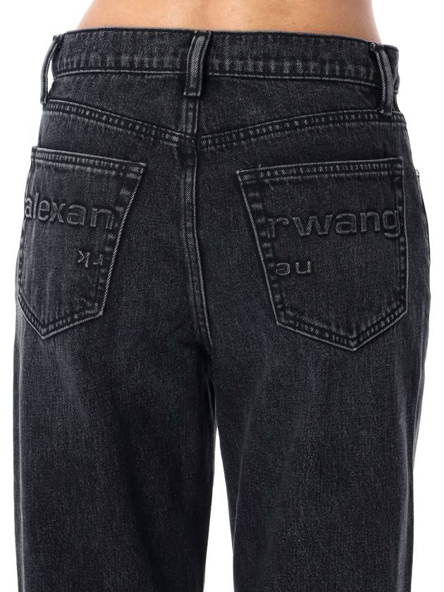 Alexander Wang Embossed Logo Relaxed Straight Jeans - ALEXANDER WANG - BALAAN 3