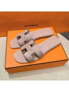 Women s Oran Sandals Calfskin Pink Beige - HERMES - BALAAN 1