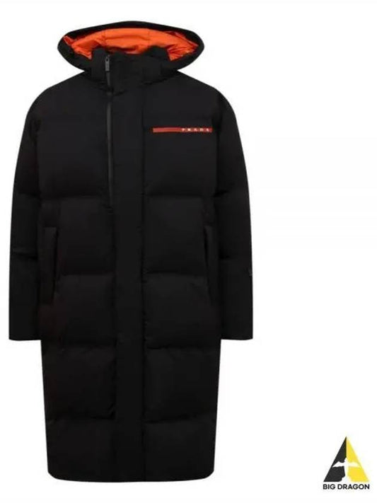 Logo Light Re-Nylon Down Padded Jacket Black - PRADA - BALAAN 2