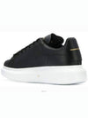 Oversized Leather Low Top Sneakers Black - ALEXANDER MCQUEEN - BALAAN 6