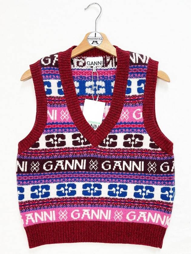 Women s Best Vest Knit Top Multi K2121 - GANNI - BALAAN 3