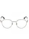 Eyewear Round Titanium Eyeglasses Silver - MONCLER - BALAAN 1