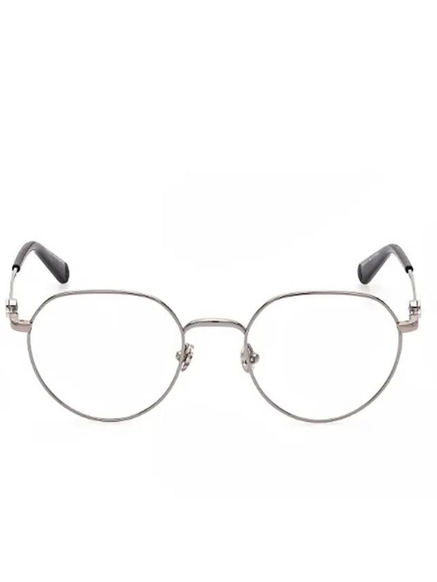 Eyewear Round Titanium Eyeglasses Silver - MONCLER - BALAAN 1