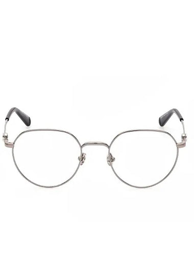 Eyewear Round Titanium Eyeglasses Silver - MONCLER - BALAAN 1