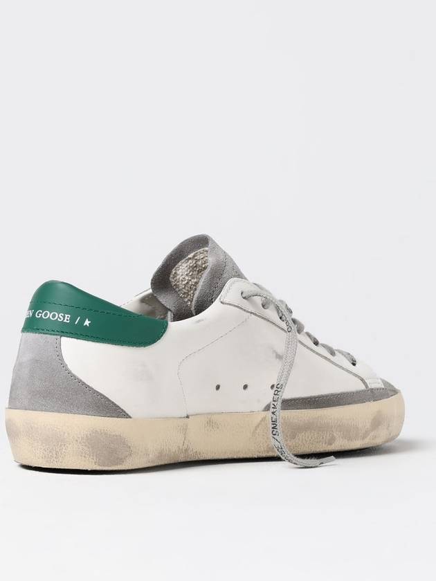 Superstar Green Heel Tab Leather Sneakers White - GOLDEN GOOSE - BALAAN 4