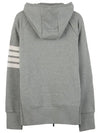 Engineered 4 Bar Diagonal Zip Up Hoodie Light Grey - THOM BROWNE - BALAAN 3