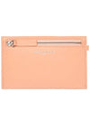 Neck Strap Envelope Leather Coin Wallet Peach - MAISON KITSUNE - BALAAN 4