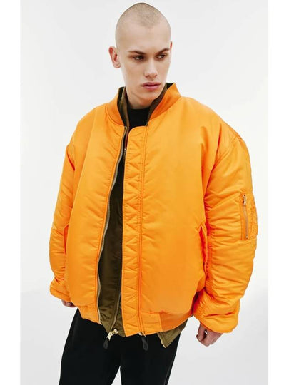 Men's Double Zipper Bomber Jacket Orange - VETEMENTS - BALAAN 2