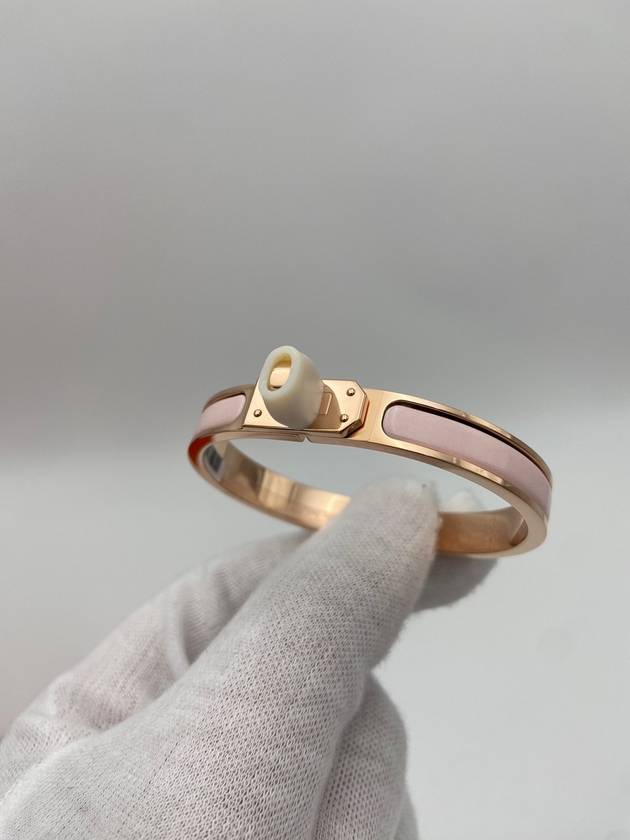 Mini Clic Kelly Bracelet Rose Gold - HERMES - BALAAN 3