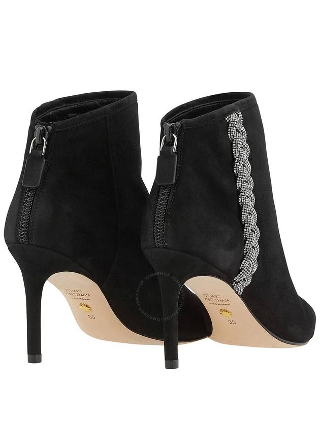 Stuart Weitzman Addison 85 Suede Bootie In Black, Brand Size 37 ( US Size 6.5 ) - STUART WEITZMAN - BALAAN 3