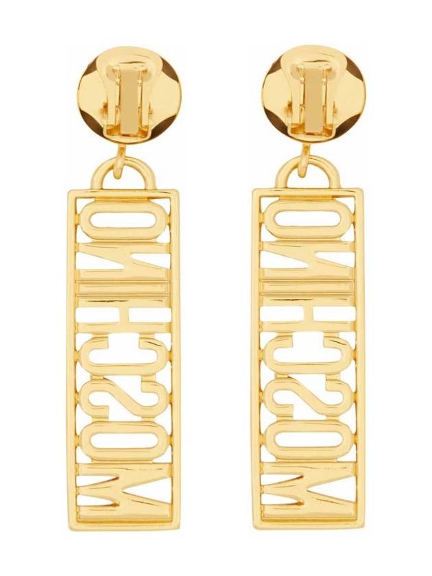 LOGO EARRINGS - MOSCHINO - BALAAN 2