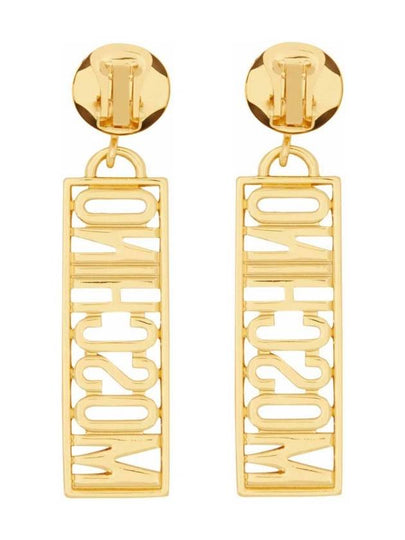 LOGO EARRINGS - MOSCHINO - BALAAN 2