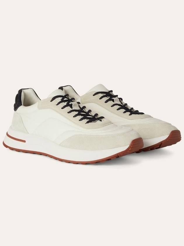 Weekend Work Sneakers Calfskin Suede Ivory - LORO PIANA - BALAAN 2