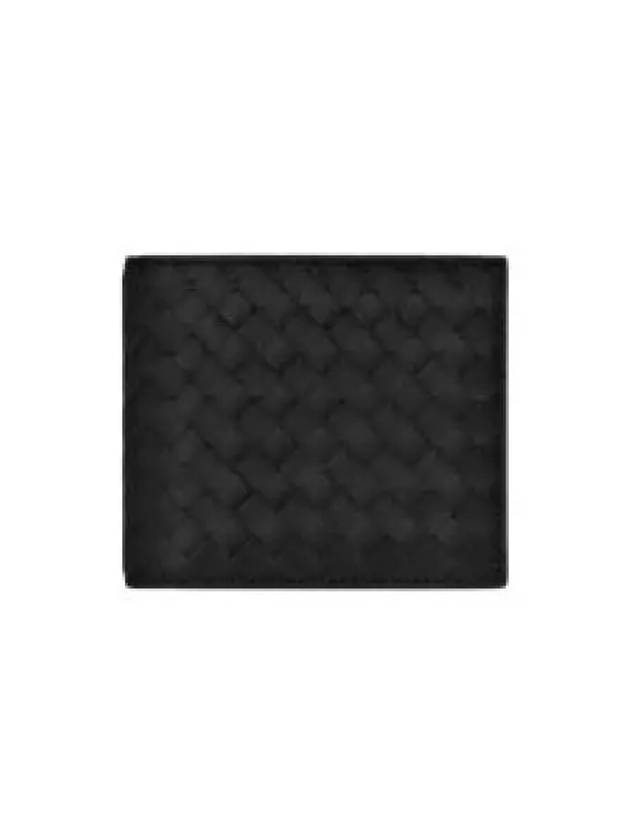 Men's Intrecciato Half Wallet Black - BOTTEGA VENETA - BALAAN 2