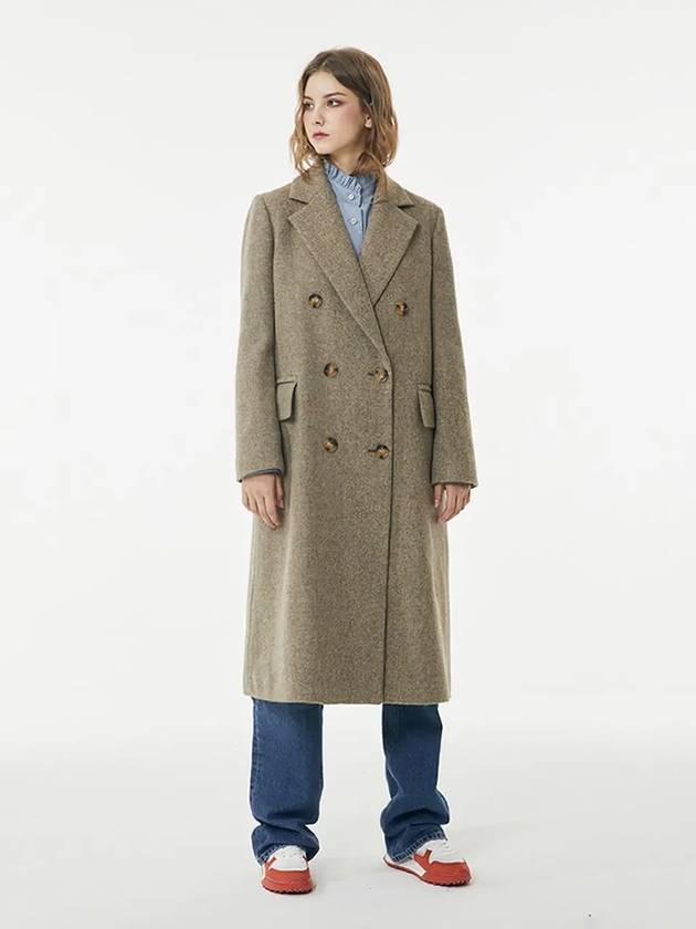 European double long coat beige - VOYONN - BALAAN 9