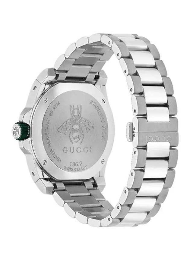 Men's Dive Metal Watch Green YA136222 - GUCCI - BALAAN 3