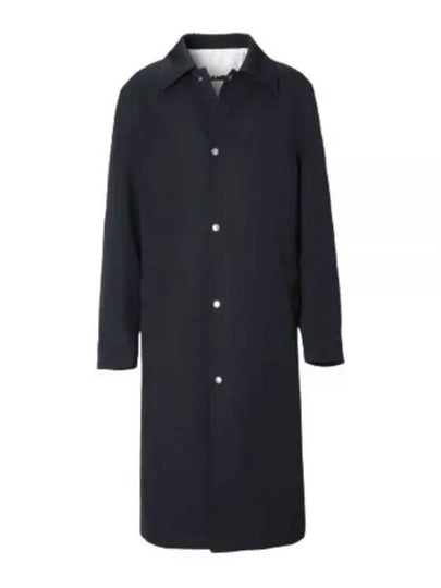 Wardrobe W Sports Wool Trench Coat Navy - JIL SANDER - BALAAN 2