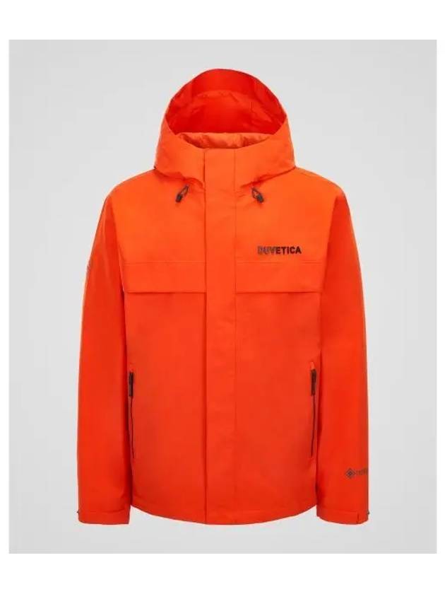 Points 5 Obsidian U Dark Orange Men s Waterproof Jacket - DUVETICA - BALAAN 1