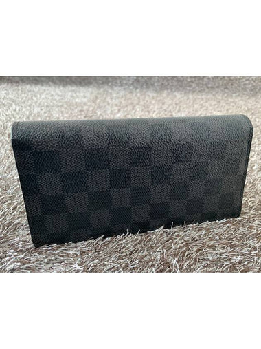 Damier Graphite Brazza Long Wallet N62665 - LOUIS VUITTON - BALAAN 1