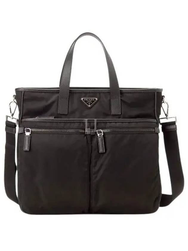 Re-Nylon Saffiano Tote Bag Black - PRADA - BALAAN 2