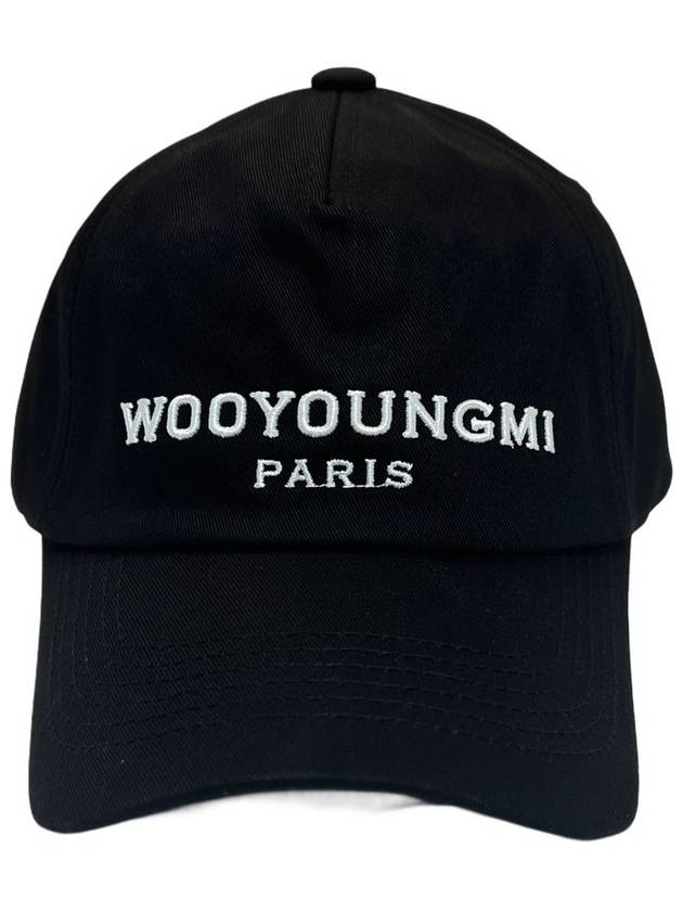 Embroidered Logo Ball Cap Black - WOOYOUNGMI - BALAAN 2