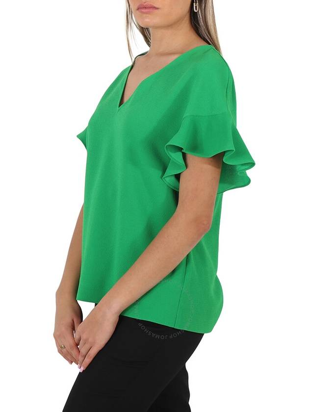 Essentiel Ladies Sinai Wimbledon Green Short Sleeve Shirt, Brand Size 34 (US Size 0) - ESSENTIEL ANTWERP - BALAAN 3