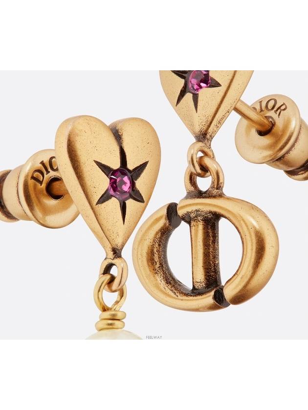 Lucky Charm Earrings Gold - DIOR - BALAAN 4