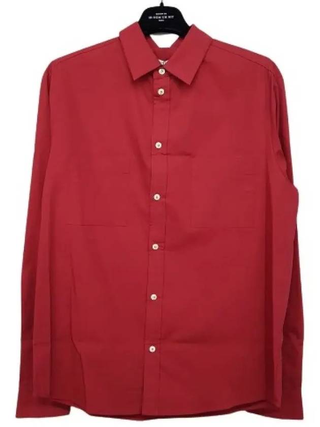 Eleven Archives Back Logo Long Sleeve Shirt Deep Red - IH NOM UH NIT - BALAAN 3