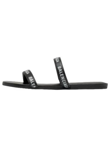 round flat sandals black - BALENCIAGA - BALAAN 1