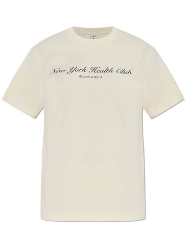 Sporty & Rich T-shirt The Mountain, Unisex, Cream - SPORTY & RICH - BALAAN 1