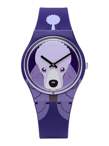 Watch GV133 I love your folk PURPLE POODLE women's urethane watch - SWATCH - BALAAN 1