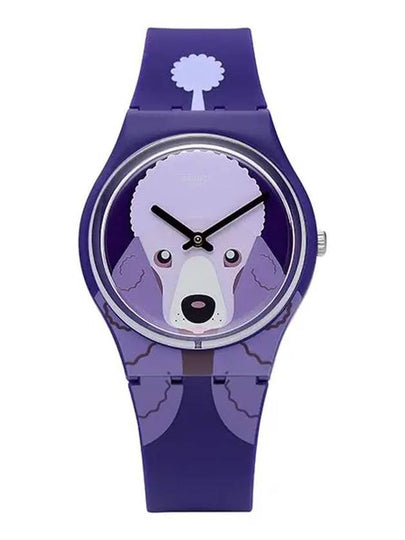 Watch GV133 I love your folk PURPLE POODLE women's urethane watch - SWATCH - BALAAN 2