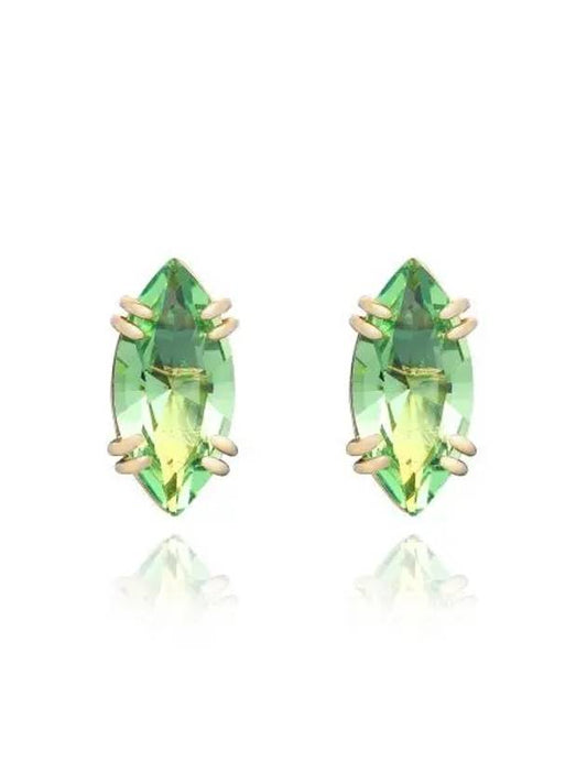 Gema Kite Cut Stud Earrings Gold Green - SWAROVSKI - BALAAN 2