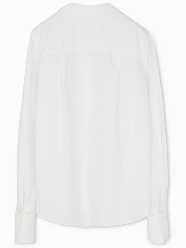 Classic Open Collar Shirt White - LESEIZIEME - BALAAN 4