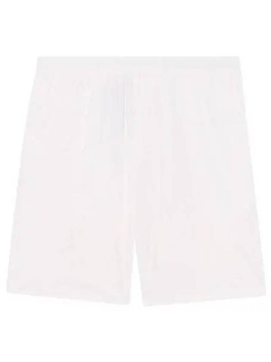 Pocket Heart Logo Swim Shorts White - AMI - BALAAN 2