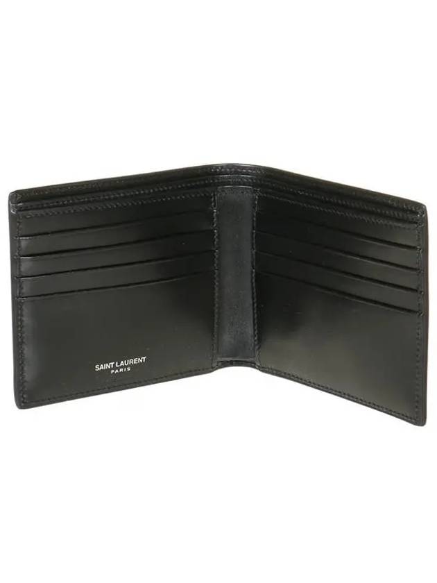 East/West Wallet In Smooth Leather Black - SAINT LAURENT - BALAAN 6